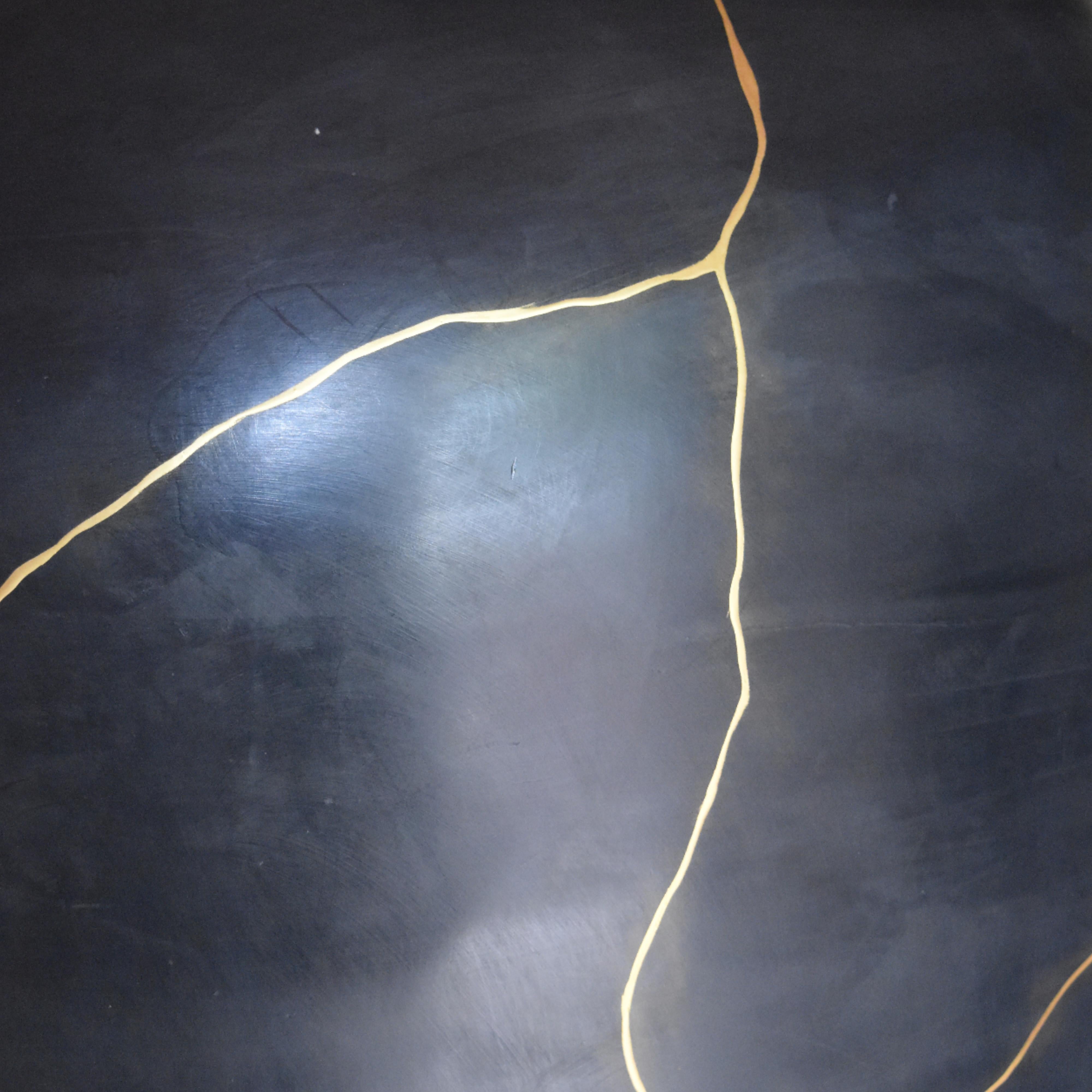 Oro Vaso da pavimento kintsugi 
