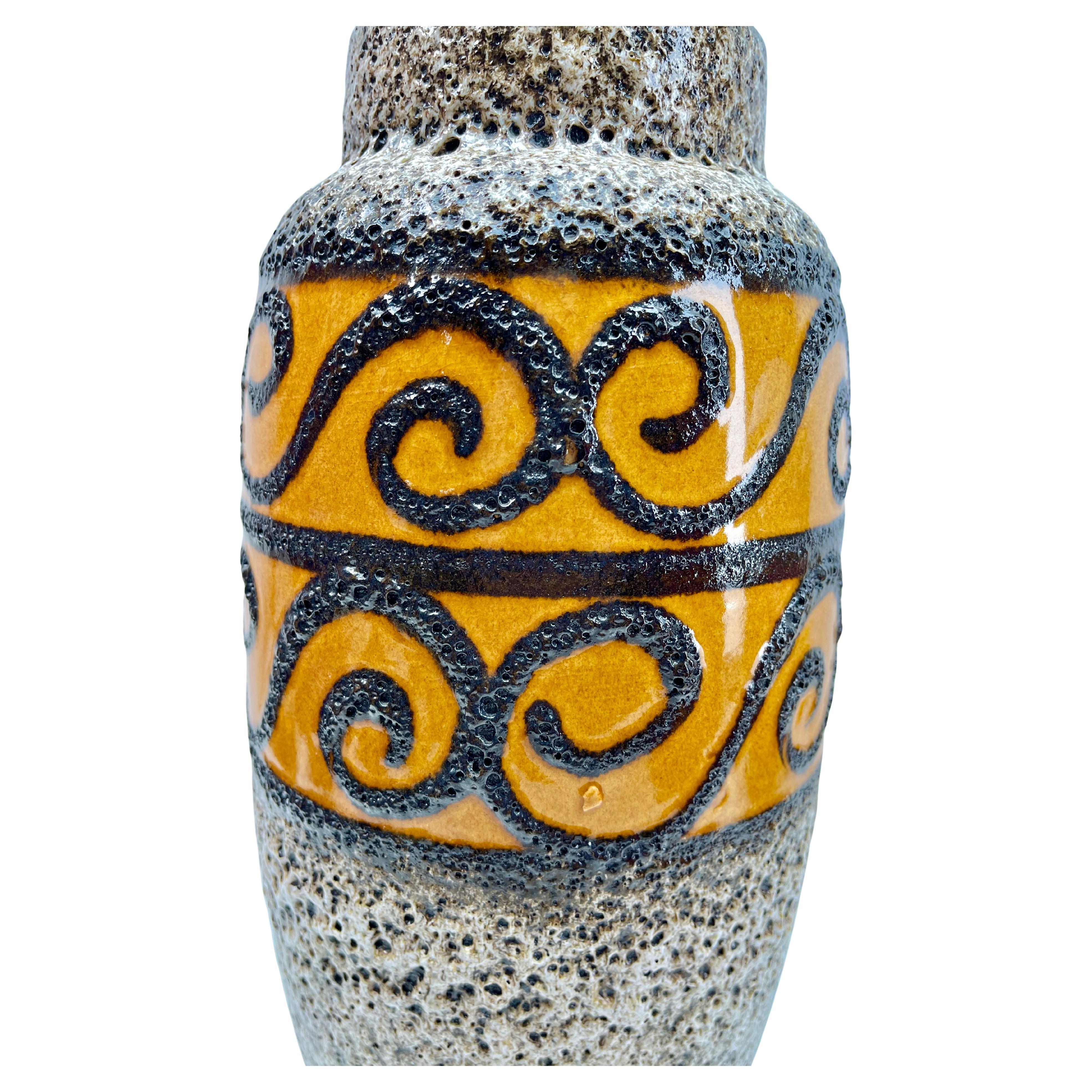 Mid-Century Modern Floor Vase 'Scheurich, Model 553-38' W-Germany, 1960s For Sale