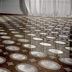 Floor Waterjet Cut Marble Tiles Available in Different Marbles Combination