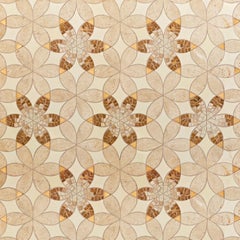 Floor Waterjet Cut Marble Tiles Available in Different Marbles Combination