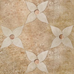 Floor Waterjet Cut Marble Tiles Available in Different Marbles Combination