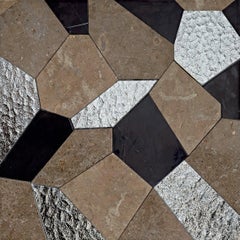 Floor Waterjet Cut Marble Tiles Available in Different Marbles Combination 