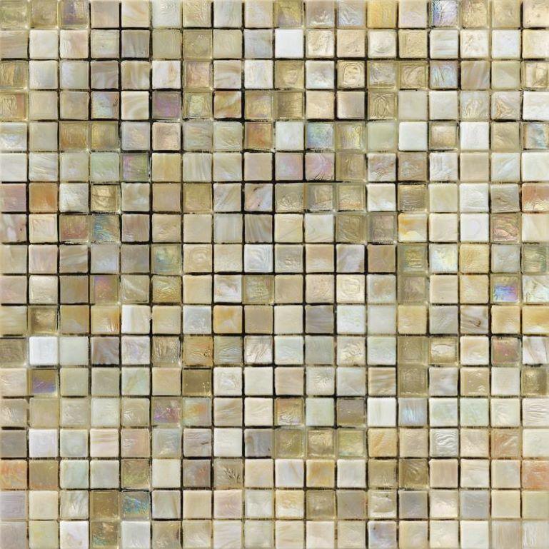 Modern Flooring Glass Mosaic Tile with Gold Leaf Customizable for Indoor and Outdoor For Sale