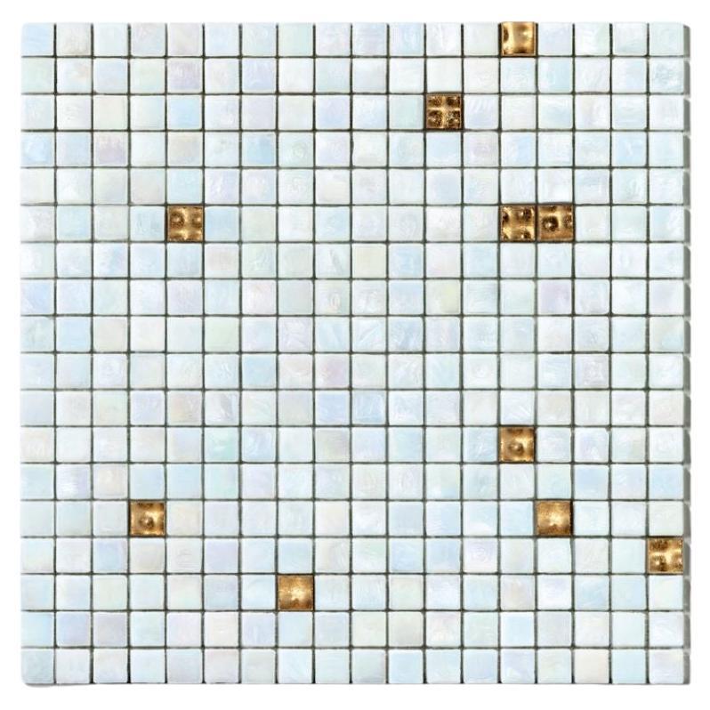 Flooring Glass Mosaic Tile with Gold Leaf Customizable for Indoor and Outdoor For Sale
