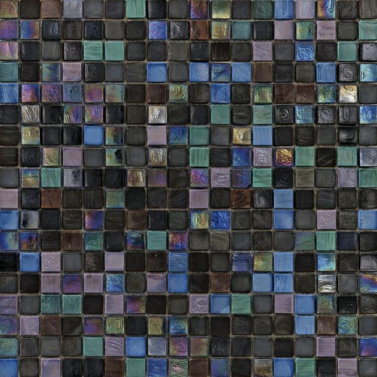 Contemporary Flooring Glass Mosaic Tiles Blend Customizable for Indoor and Outdoor Use For Sale