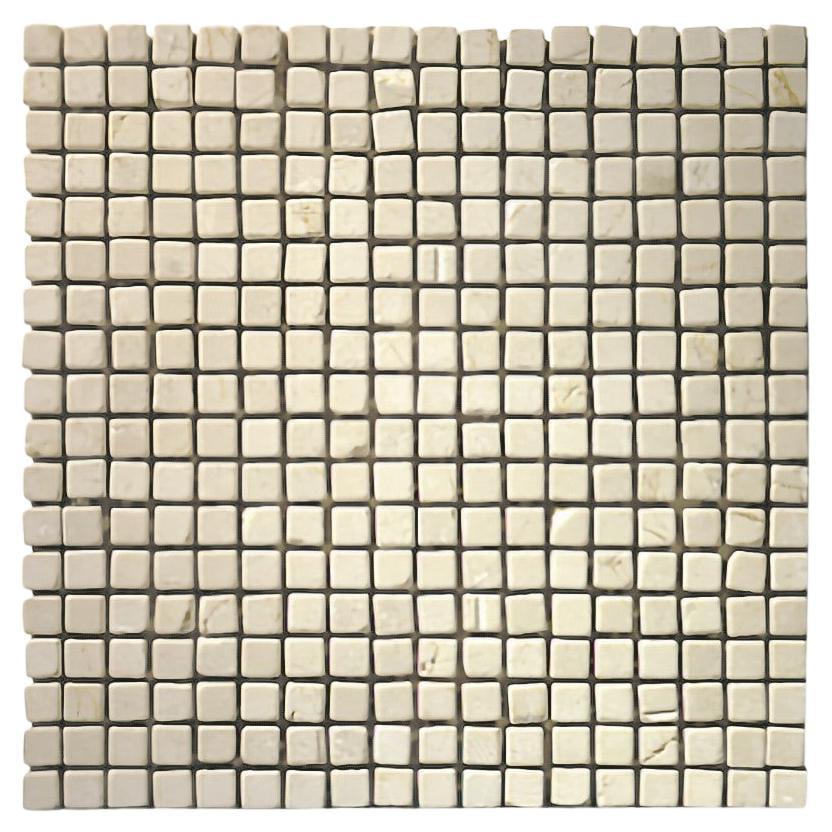 Revêtements de sol de qualité supérieure  Mosaïque de marbre Crema poli ou adouci