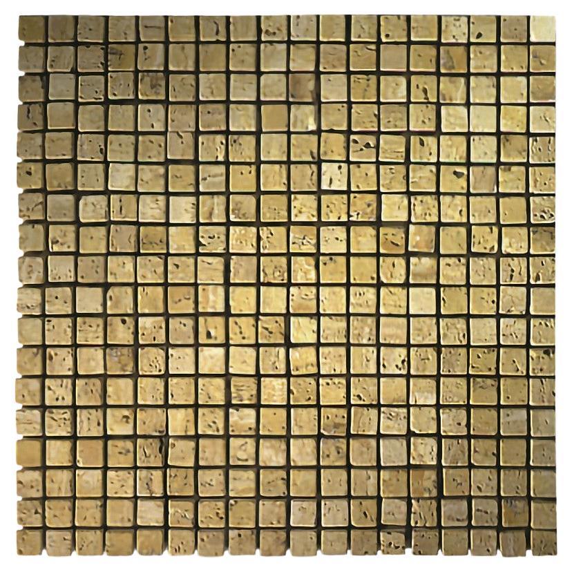Bodenbelag Spitzenqualität  Gold-Travertin-Marmor Mosaik poliert oder geschliffen