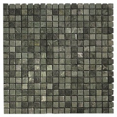 Mosaïque de marbre vert de qualité supérieure, finition polie ou adoucie