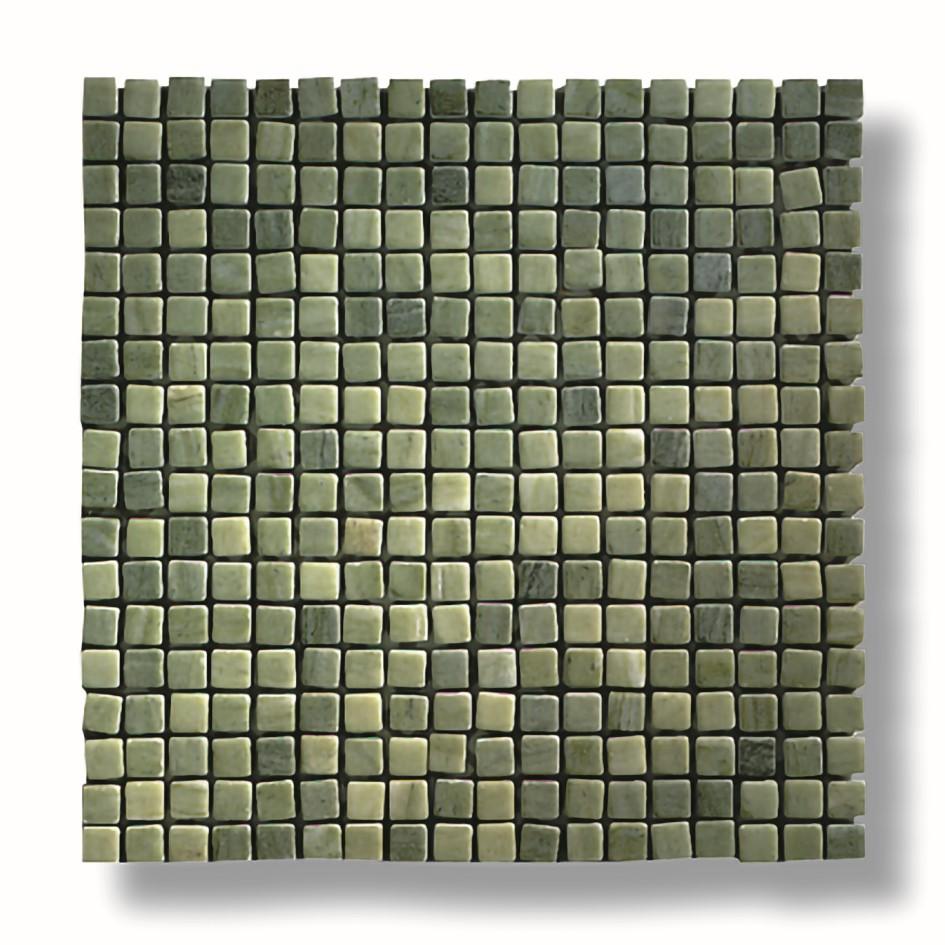 Italian Flooring Top Quality Moon Green Marble Mosaic Polished or Honed Finish For Sale