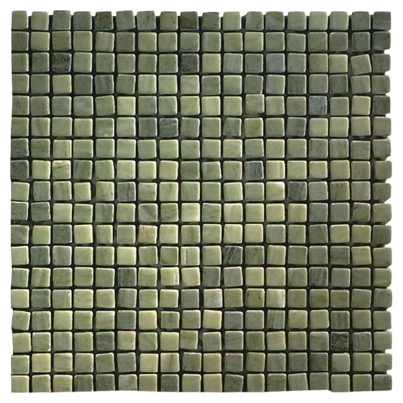 Mosaïque de marbre vert lune de qualité supérieure, finition polie ou adoucie