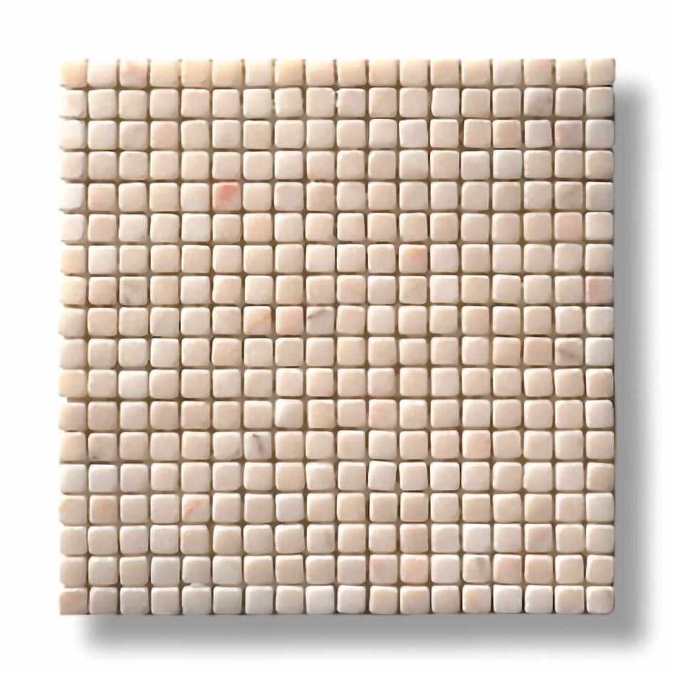 Moderne Mosaïque de marbre rose Aurora de qualité supérieure, finition polie ou adoucie en vente