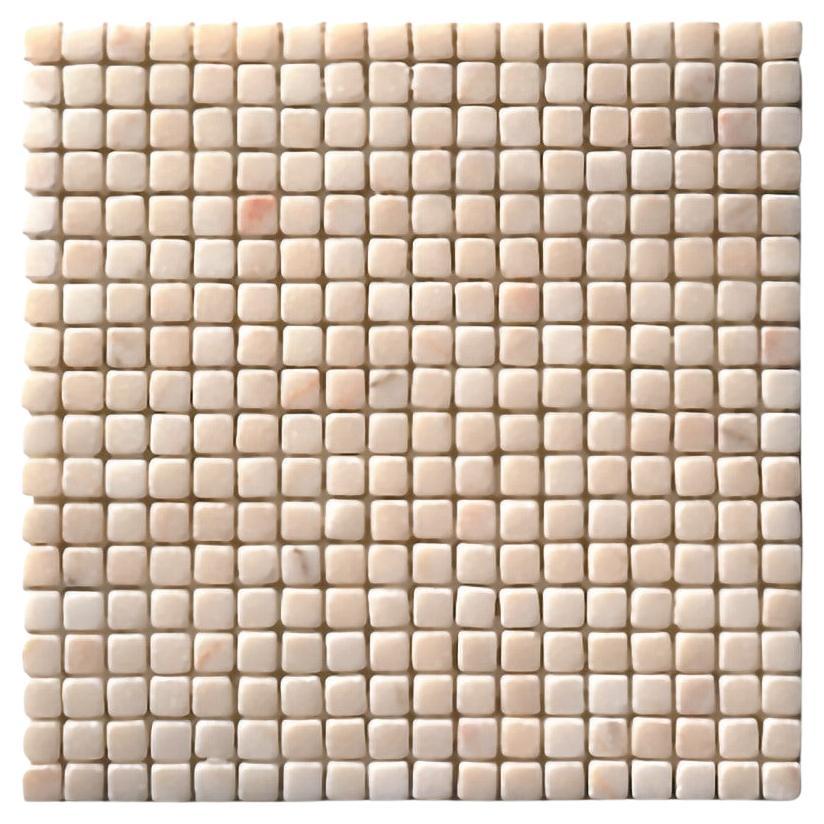 Mosaïque de marbre rose Aurora de qualité supérieure, finition polie ou adoucie en vente