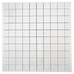 Mosaïque de marbre Thassos de qualité supérieure, finition polie ou adoucie