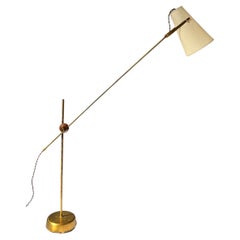 Floorlamp by Hans Bergström, Ateljé Lyktan 1940/50s Sweden Rare. Adjustable in h