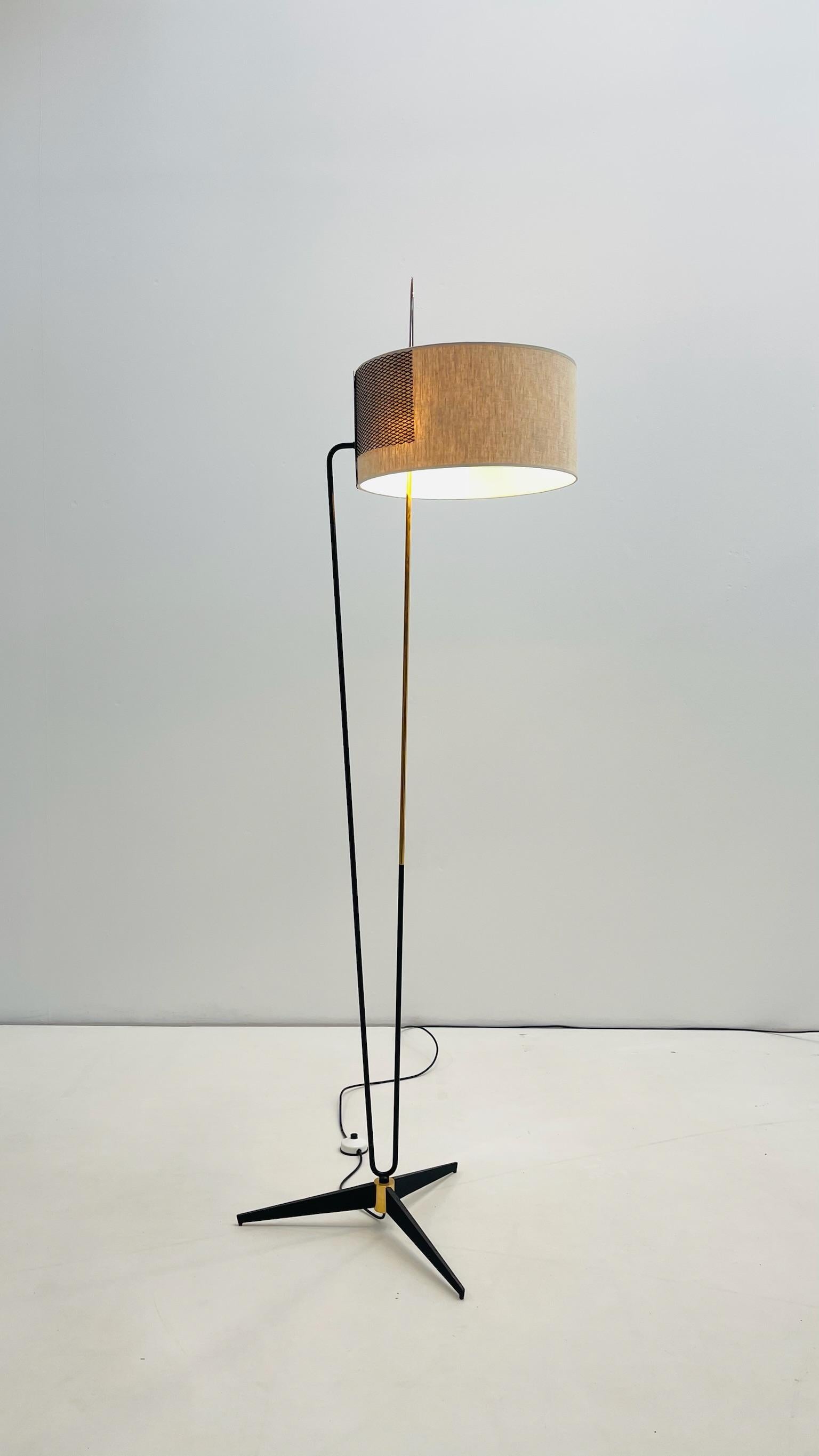 Lámpara de pie de Maison Arlus - c.1950 Moderno de mediados de siglo en venta