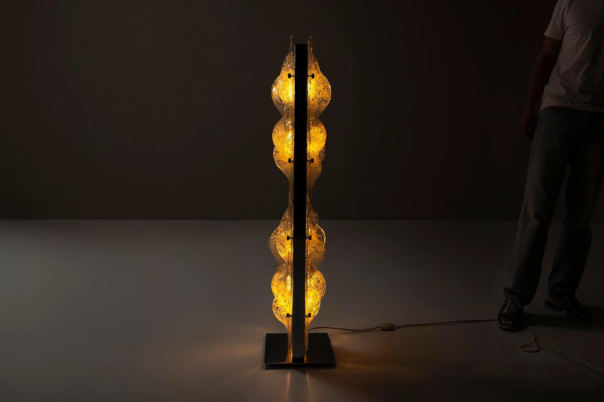Italian Floorlamp by Tony Zuccheri for Mazzega, Italy 1970s For Sale