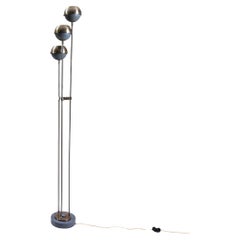 Floorlamp in Enameled Metal and Stainless Steel by Oscar Torlasco for Lumi