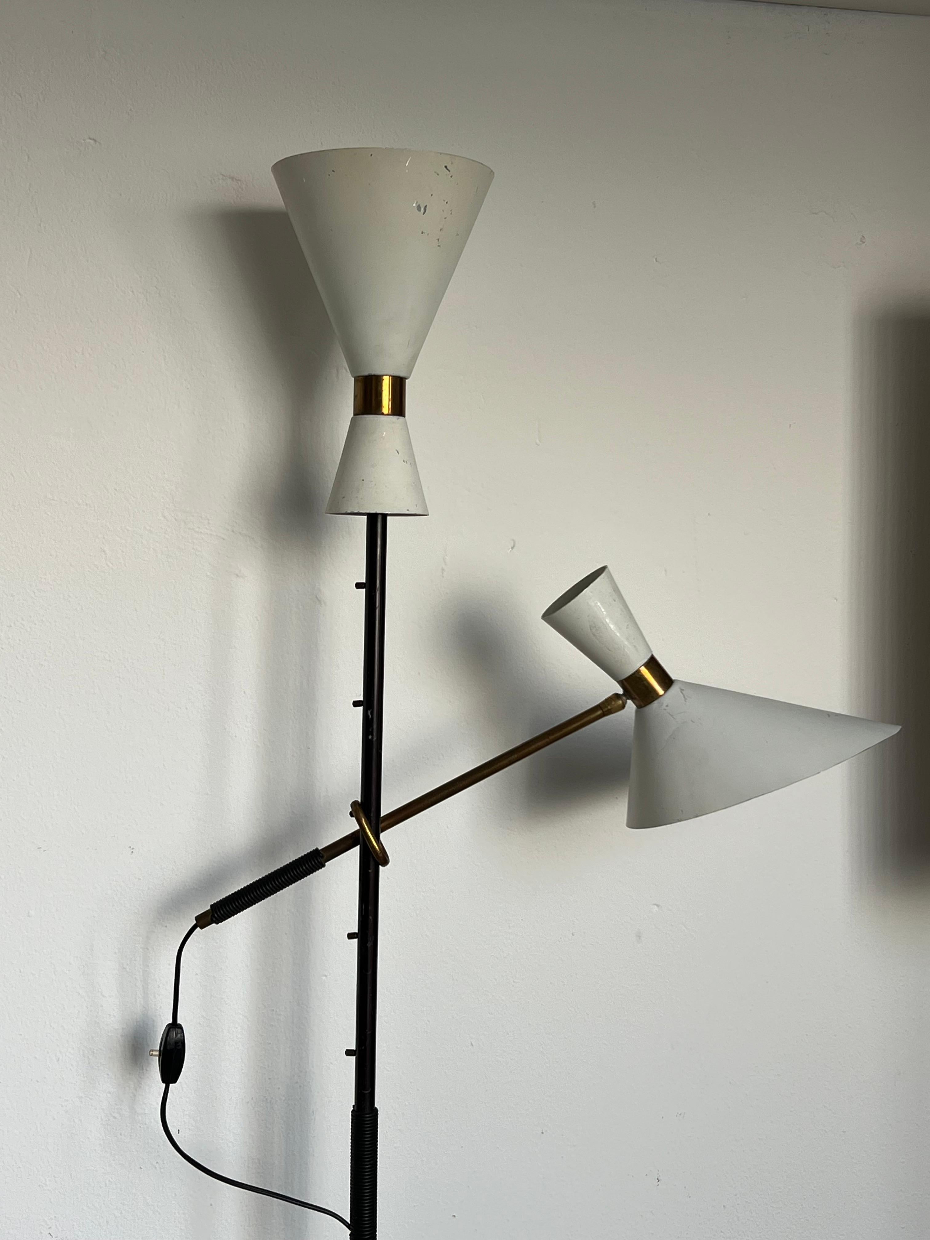 Lampadaire Pelikan - Design/One Kalmar, fabriqué par Kalmar, Vienne, années 1950 en vente 5