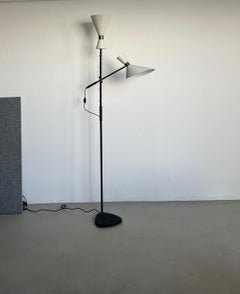 Floorlamp Pelikan – Design by J.T. Kalmar, Manufactured by Kalmar, Vienna, 1950s