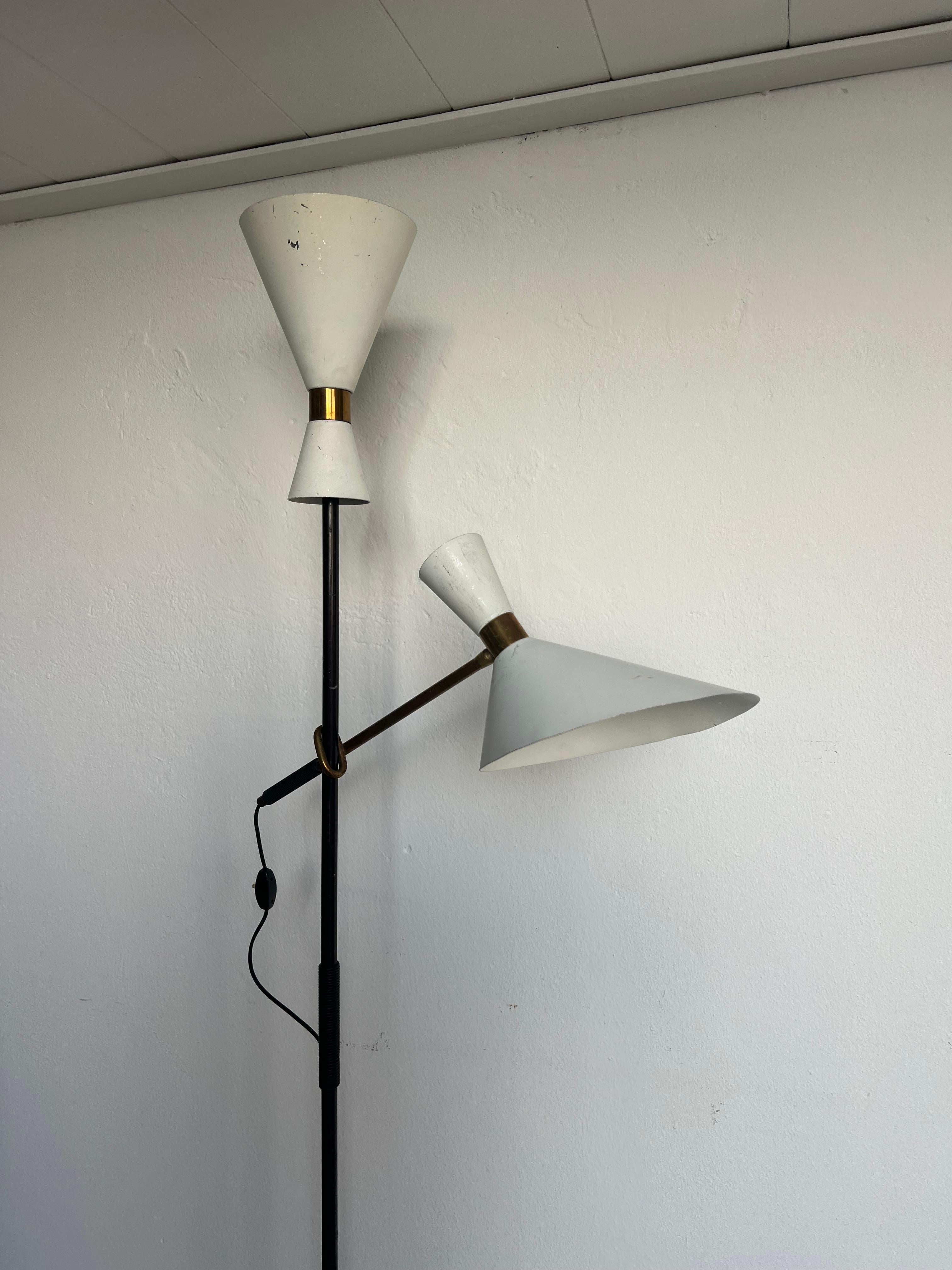 Lampadaire Pelikan - Design/One Kalmar, fabriqué par Kalmar, Vienne, années 1950 Bon état - En vente à Milano, IT