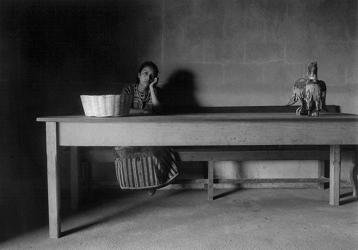 Flor Garduño Black and White Photograph - La Dueña de la Gran Mesa, Guatemala, 1989
