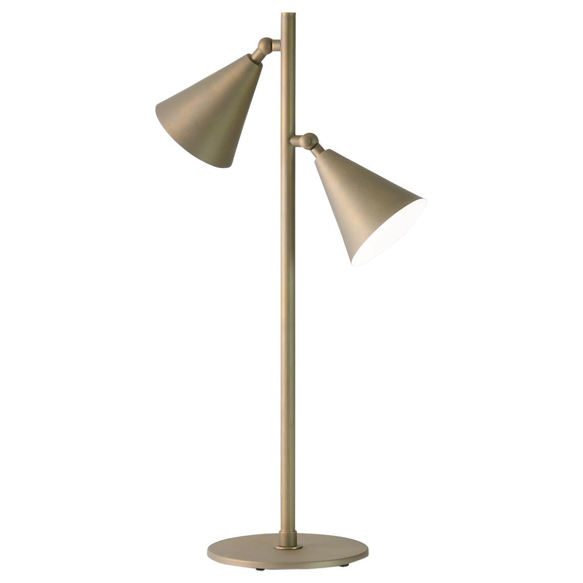 Contemporary Minimalist Brass Table Lamp For Sale