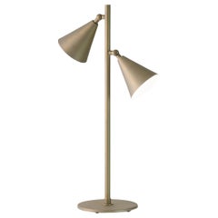 Lampada da tavolo contemporanea minimalista in ottone