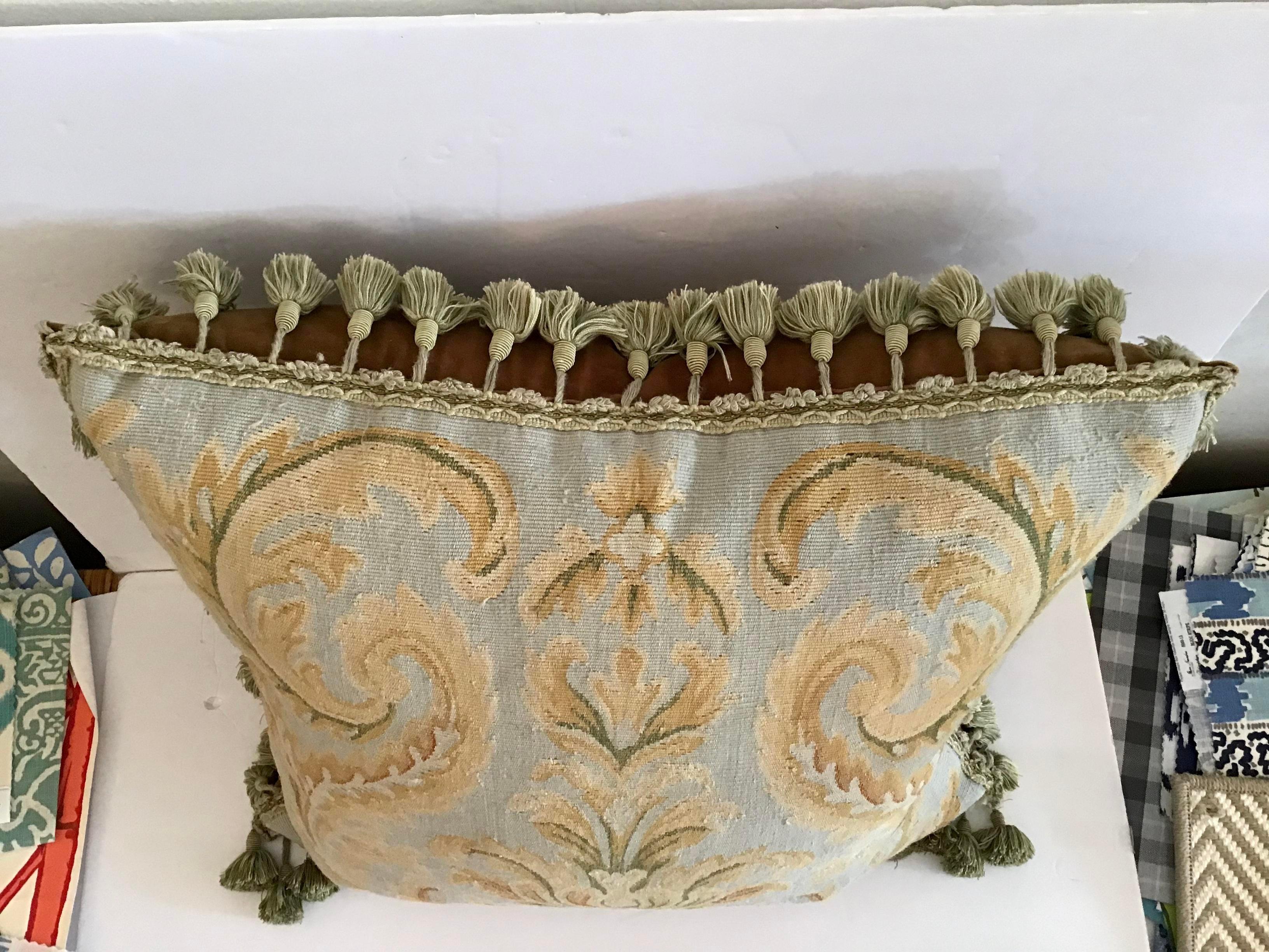 French Flora Aubusson Style Pillow