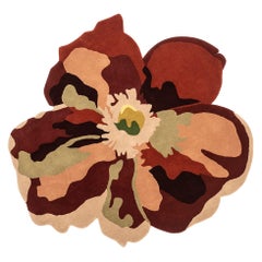 Tapis Flora Bloom 2 en laine naturelle pour Nani Marquina par Santi Moix