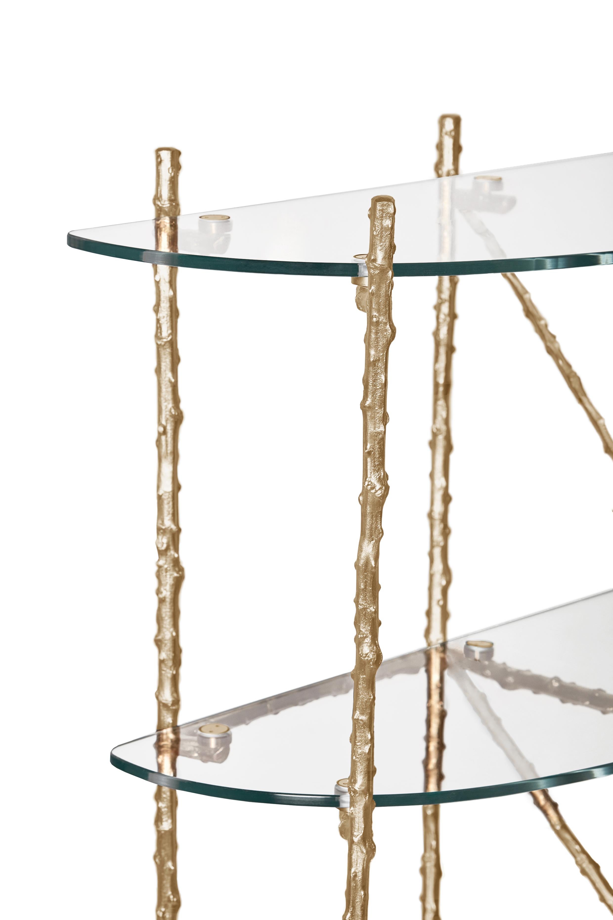 Post-Modern Flora Bookcase by Ginger & Jagger For Sale