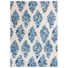 Flora - Casbah Blue Floral Wallpaper Flora - Casbah Blue Floral Wallpaper