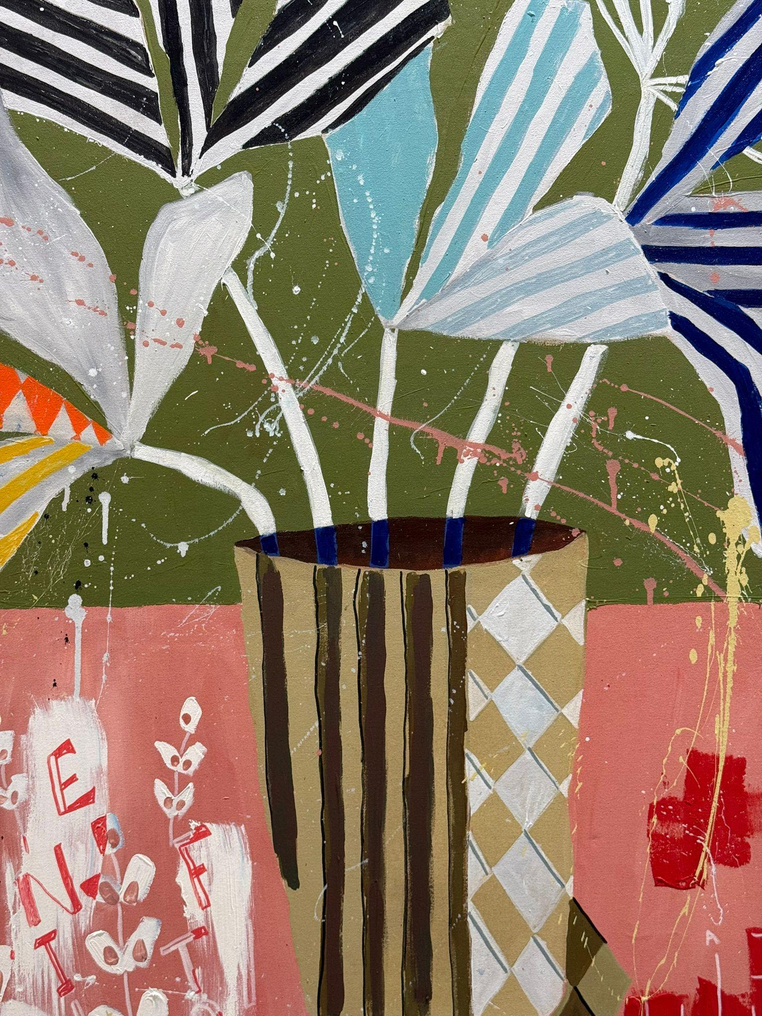 Flora Castiglia - Abstrakte Komposition mit organischen Formen und lebhaften Farben, 2025 im Angebot 2