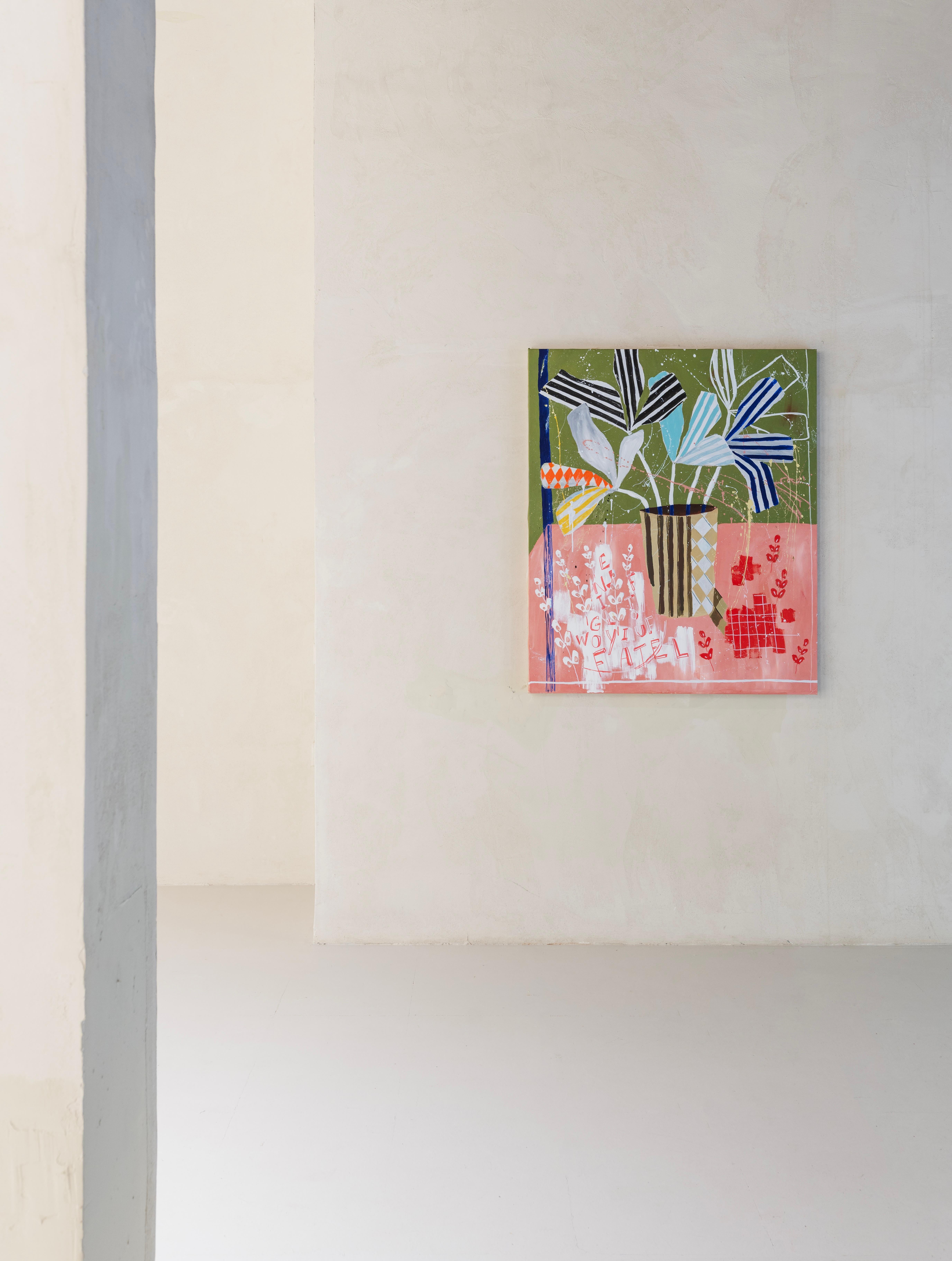 Flora Castiglia - Abstrakte Komposition mit organischen Formen und lebhaften Farben, 2025 im Angebot 4