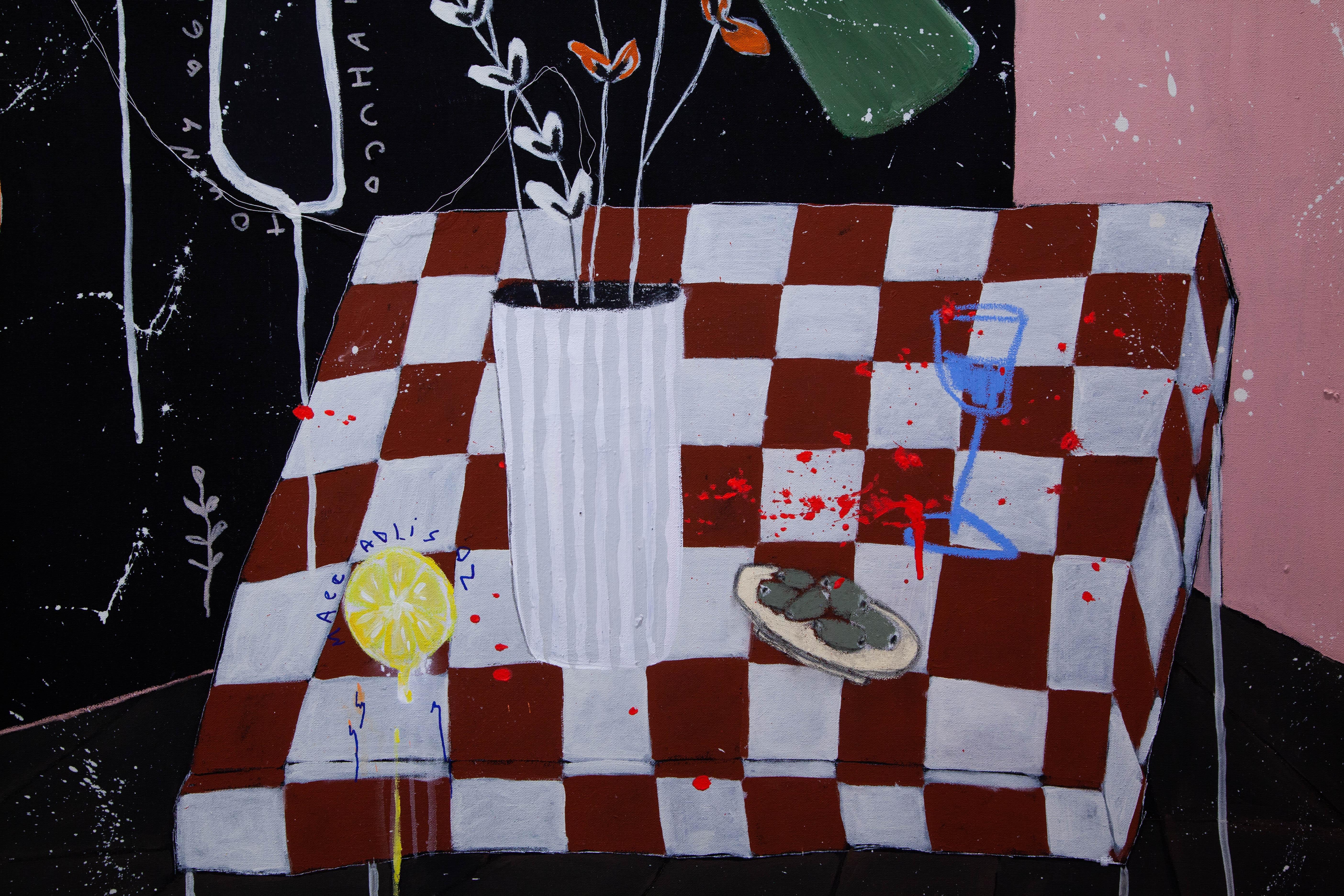 NEW CONTEMPORARY Figurative Abstract Flowers Plant Food Fruits Flora Castiglia en vente 1