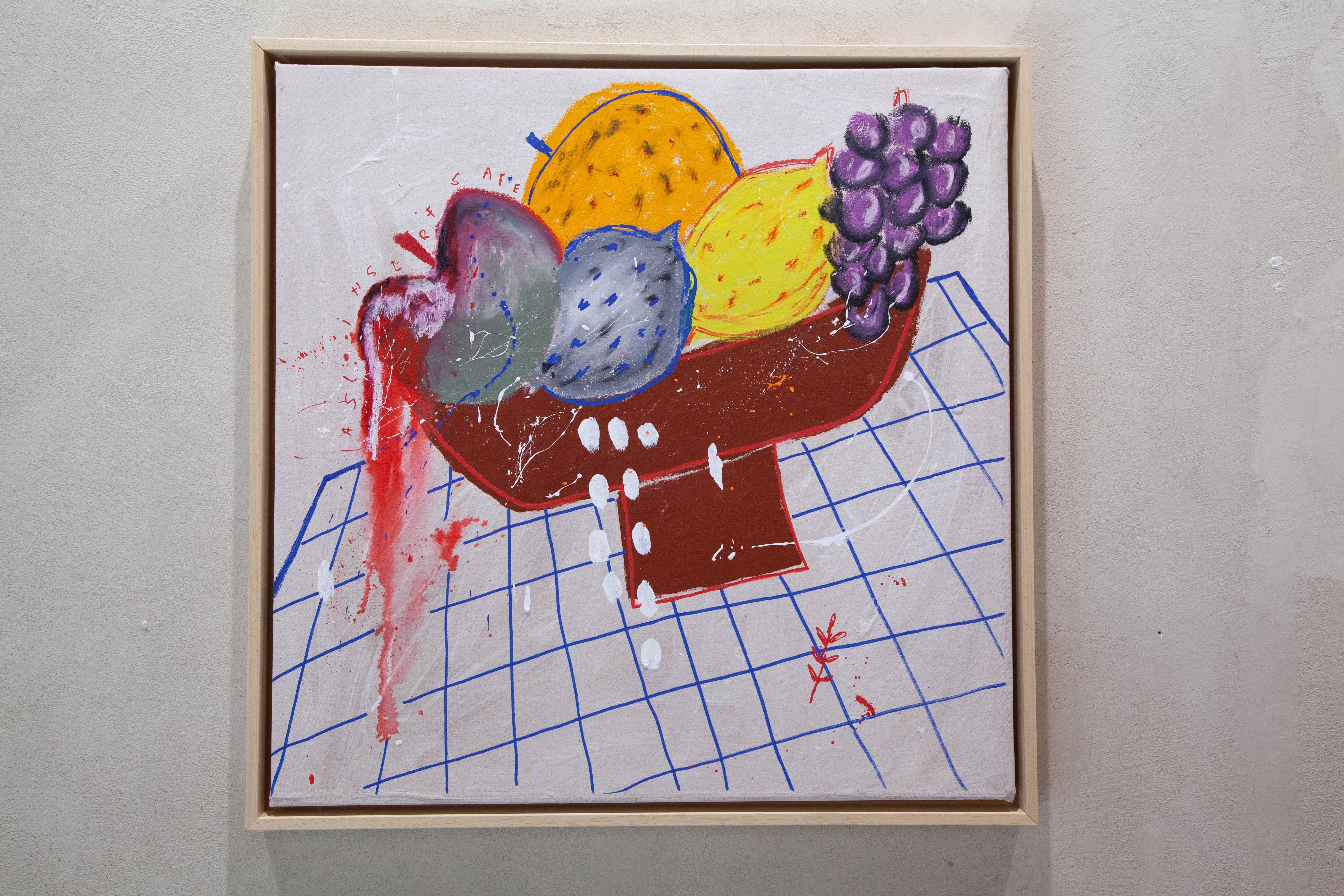 NEW CONTEMPORARY Figurative Abstract Flowers Plant Food Fruits Flora Castiglia en vente 3