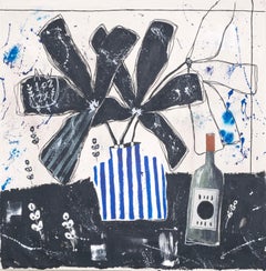 NEW CONTEMPORARY Figurative Abstract Flowers Plant Food Wine Flora Castiglia