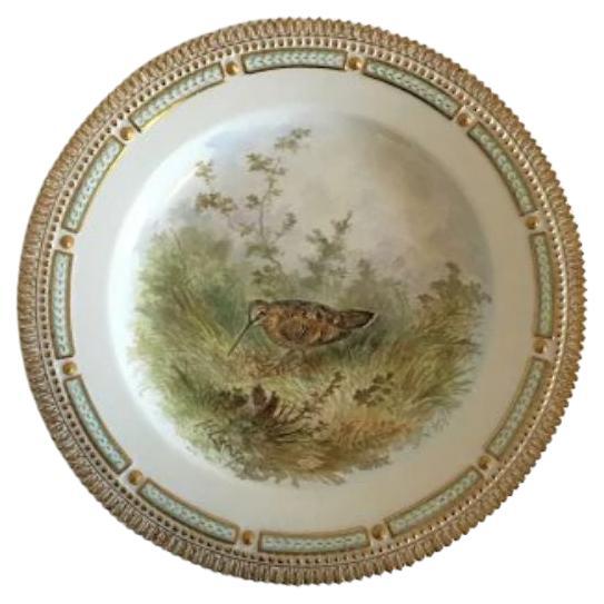 Flora Danica Bird Dinner Plate No 240/3549 For Sale