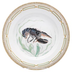 Flora Danica Crustacean Porcelain Plate by Royal Copenhagen