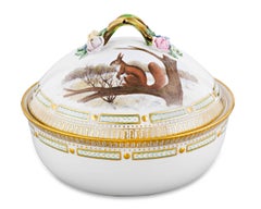 Flora Danica Game Series Covered Vegetable Dish