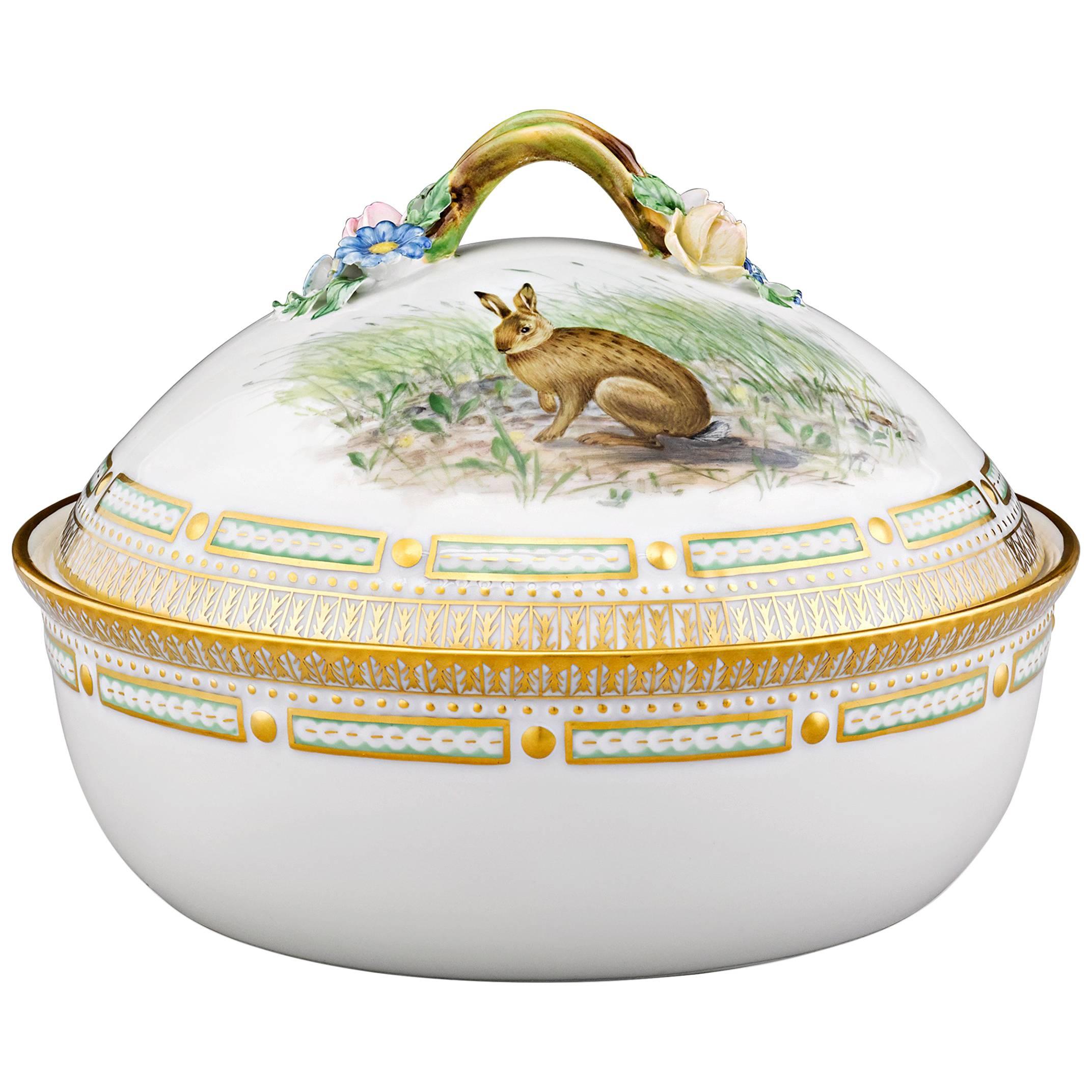 Flora Danica Game Series Covered Vegetable Dish For Sale