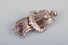 Flora Danica jewelry and more. Three Flora Danica finger rings and silver brooch