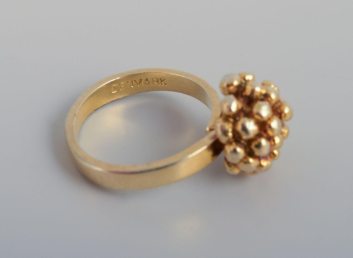 Bijoux Flora Danica et plus encore. Trois bagues de doigt Flora Danica et broche en argent en vente 1