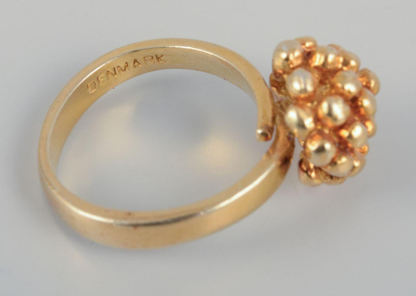 Bijoux Flora Danica et plus encore. Trois bagues de doigt Flora Danica et broche en argent en vente 2