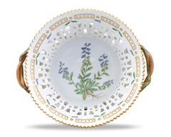 Flora Danica Pierced Porcelain Basket by Royal Copenhagen