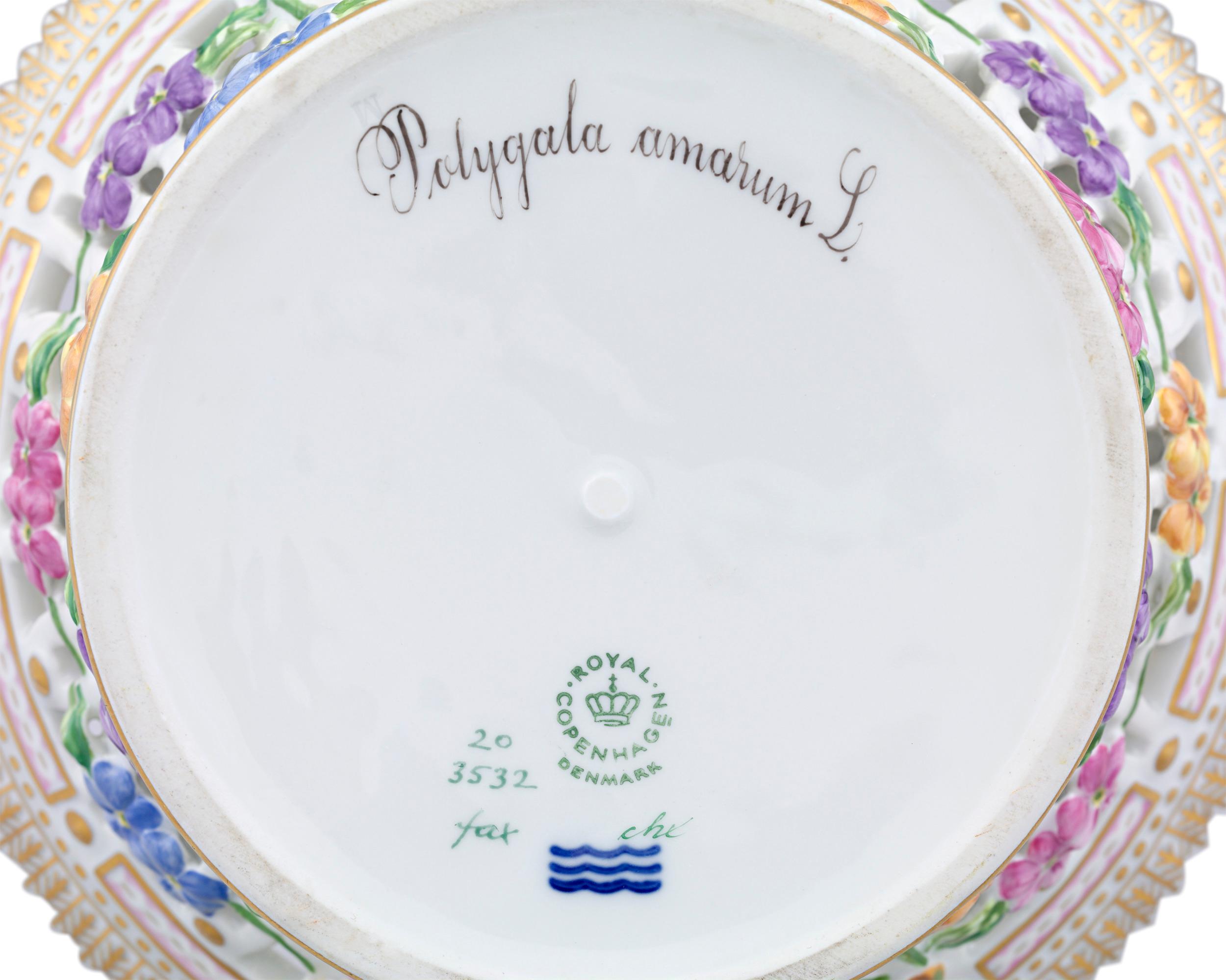 Other Flora Danica Pierced Porcelain Basket by Royal Copenhagen For Sale