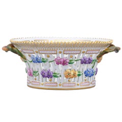 Flora Danica Pierced Porcelain Basket by Royal Copenhagen