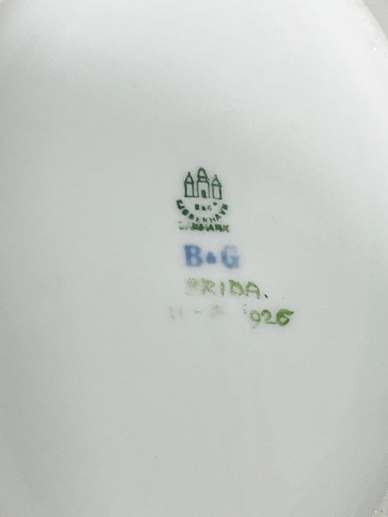 Cuencos de porcelana Flora Danica de Bing & Grøndahl, Dinamarca 1926-1930 en venta 1