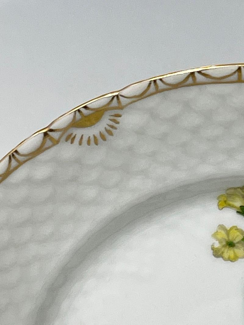 Assiettes à déjeuner en porcelaine Flora Danica par Bing & Grøndahl, Danemark 1927-1928 en vente 1