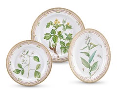 Flora Danica Porcelain Dinner Service by Royal Copenhagen, 107 Pieces