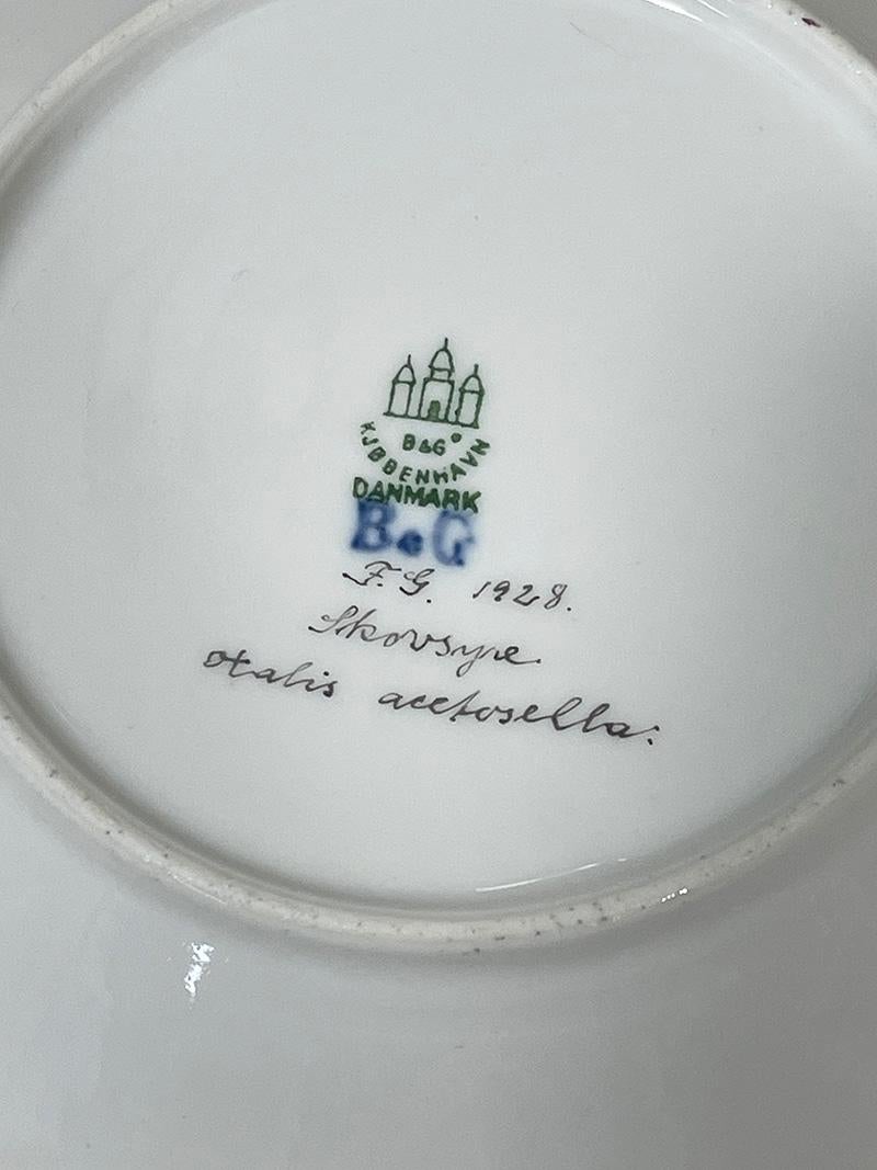 Flora Danica porcelain dishes by Bing & Grøndahl, Denmark 1928-1932 For Sale 4